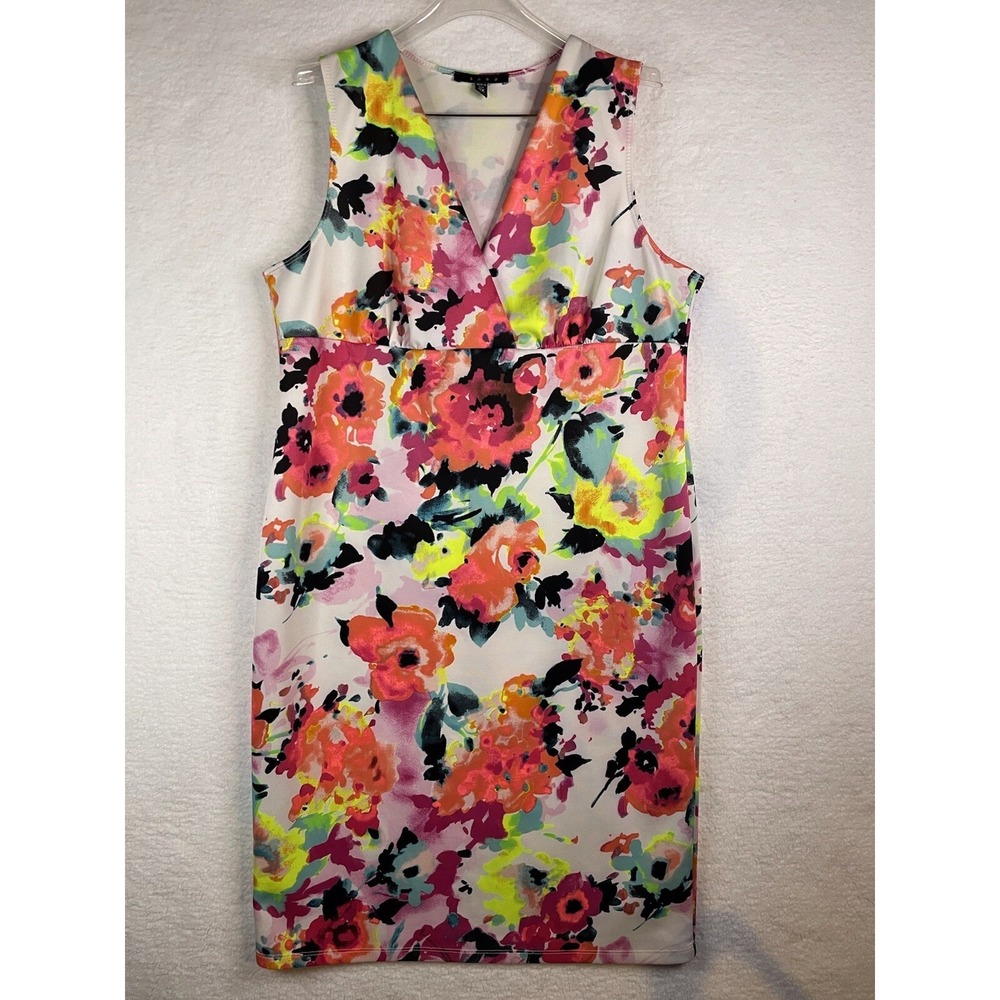 Snap Womens size 2X‎ Sleeveless Fitted Stretch Dress.